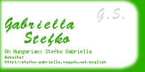 gabriella stefko business card